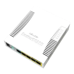 Smart Switch 5 x Gigabit (4 x PoE), 1 x SFP - Mikrotik CSS106-1G-4P-1S - imagine 1