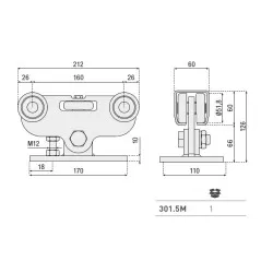 SUPORT M PENTRU ROTI DIN SERIA M - imagine 1