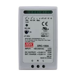 Sursa de alimentare in comutatie, 13.8V / 4.5A + 2.5A, sina DIN, backup - MEAN WELL DRC-100A - imagine 1