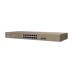 Switch 16 porturi PoE Gigabit, 2 porturi SFP Gigabit, Cloud Management - IP-COM G3318P-16-250W - imagine 2