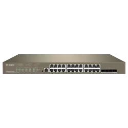 Switch 24 porturi PoE 1Gbps, 4 porturi SFP+ 10Gbps, L3 Cloud Management - IP-COM G5328XP-24-410W - imagine 1