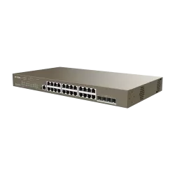 Switch 24 porturi PoE 1Gbps, 4 porturi SFP+ 10Gbps, L3 Cloud Management - IP-COM G5328XP-24-410W - imagine 2