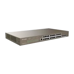 Switch 24 porturi PoE 1Gbps, 4 porturi SFP+ 10Gbps, L3 Cloud Management - IP-COM G5328XP-24-410W - imagine 3