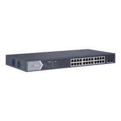 Switch 24 porturi PoE Gigabit, 2 porturi SFP Gigabit - HIKVISION DS-3E0526P-E-M