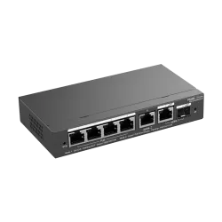 Switch 4 x RJ45 1G PoE, 1 x RJ45 1G, combo 1 x RJ45 + 1 x SFP 1G, Cloud Management - Ruijie Reyee RG-ES206GS-P - imagine 2