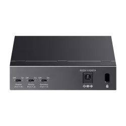 Switch 4 x RJ45 10/100 Mbps PoE, 1 x RJ45 10/100 Mbps, Buget PoE 41W, Unmanaged - TP-Link TL-SF1005LP - imagine 1