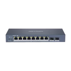 Switch 8 porturi Gigabit PoE, 2 port SFP uplink, SMART Management - HIKVISION DS-3E1510P-SI