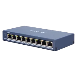 Switch 8 porturi PoE, 1 port uplink RJ45, SMART Management - HIKVISION DS-3E1309P-EI - imagine 2