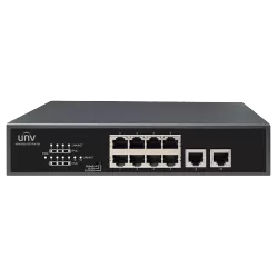 Switch 8 porturi PoE, 2 porturi uplink RJ45 - UNV NSW2010-10T-POE-IN