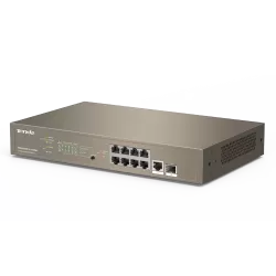 Switch 8 porturi PoE Gigabit, 1 port consola, 1 port SFP Gigabit, management - TENDA TND-TEG5310P-8-150W - imagine 1