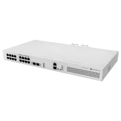 Switch 8 x RJ45 Gigabit PoE af/at, 10 x RJ45 Gigabit, 2 x SFP+ 10G, NAND, 1U - MikroTik CRS418-8P-8G-2S+RM - imagine 1