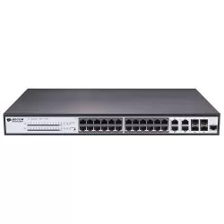 Switch BDCOM S2528P PoE Full Gigabit 24 GE PoE, 4 TX/SFP combo, 370W, L2+, 1U