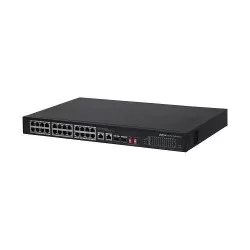 Switch Dahua PFS3226-24ET-240 24 porturi PoE + 2 Port Gigabit + 2 SFP Combo, 240W