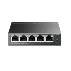 Switch 4 x RJ45 1G PoE, 1 x RJ45 1G, Buget PoE 65W, Easy Smart Managed - TP-Link TL-SG105PE