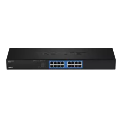 Switch GREENnet rack mount 16 porturi Gigabit - TRENDnet TEG-S16G - imagine 1