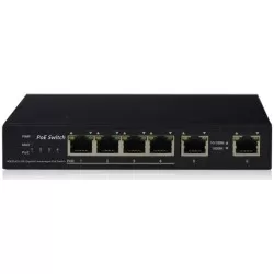Switch IP View IW3006GSN, 4+2 porturi Gigabit, PoE, 60W