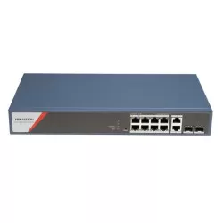 SWITCH MANAGED, 10 PORTURI (8 POE, 2 RJ45, 2 SFP)