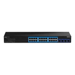 Switch Web Smart Management 24 porturi Gigabit, 4 porturi SFP+ 10G - TRENDnet TEG-30284 - imagine 1