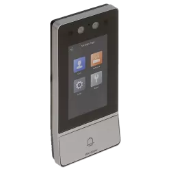 Videointerfon TCP/IP, 4.3' touch screen, camera 2x2MP,  recunoastere faciala/Card/PIN/QR, PoE, IK08 - HIKVISION DS-KV9503-WBE1 - imagine 1