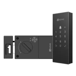 Yala inteligenta, Wi-Fi, sonerie incorporata, verificare status inchidere, alarma anti-furt - EZVIZ CS-DL03 (WP)-Black