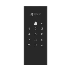 Yala inteligenta, Wi-Fi, sonerie incorporata, verificare status inchidere, alarma anti-furt - EZVIZ CS-DL03 (WP)-Black - imagine 1