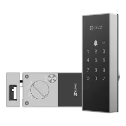 Yala inteligenta, Wi-Fi, sonerie incorporata, verificare status inchidere, alarma anti-furt, gri - EZVIZ CS-DL03 (WP)-Grey